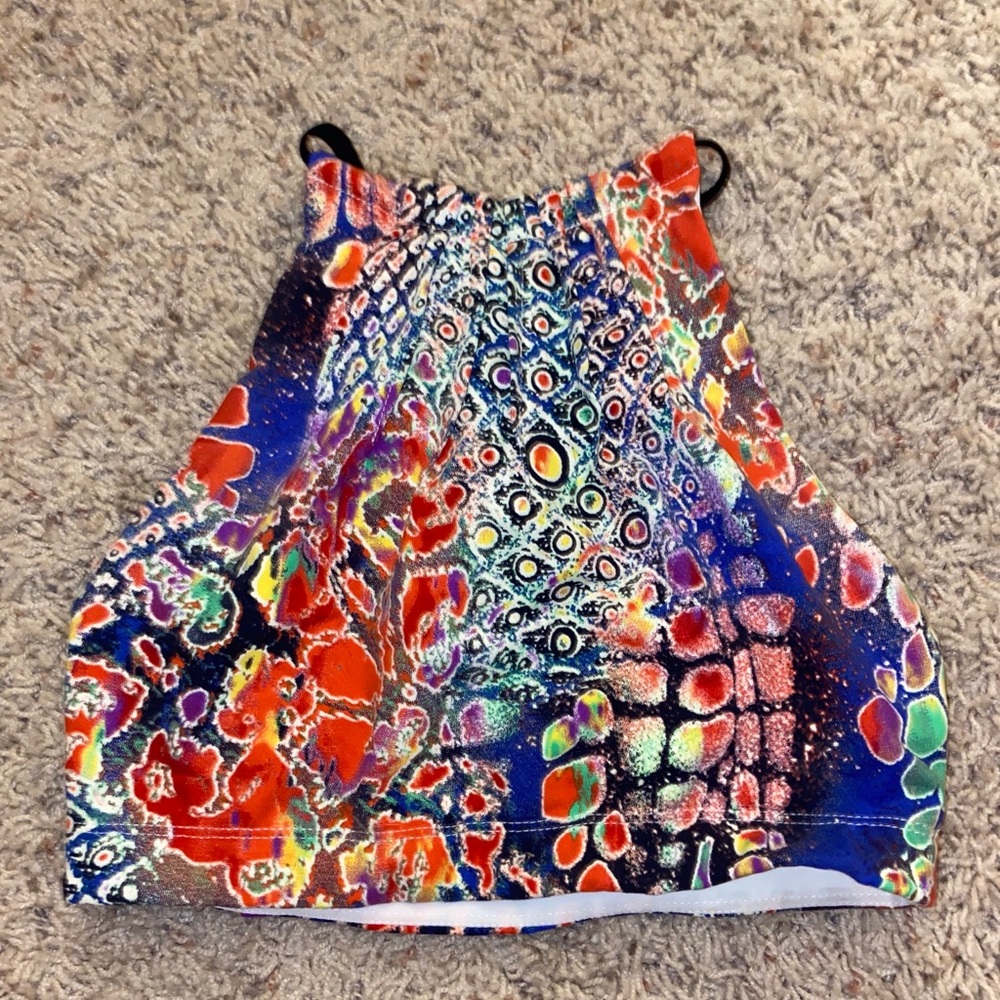 Rave crop top / sports bra